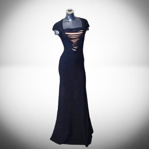Herve Leger Dresses & Skirts - Herve Leger Stunning Long Mermaid Gown Bandage Lora model XS